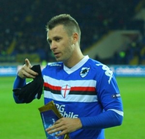 Cassano con la maglia della Sampdoria;  Fonte immagine: Wikipedia - allxamar.com Александр Осипов