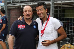 Silver Mele insieme a Rafa Benitez