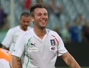 Cassano in Nazionale - Fonte ACF Fiorentina