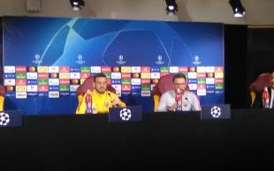 Roma, Florenzi e Di Francesco in conferenza a Trigoria