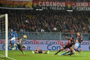 La parata di Radu durante Genoa-Napoli  Fonte: genoacfc.it