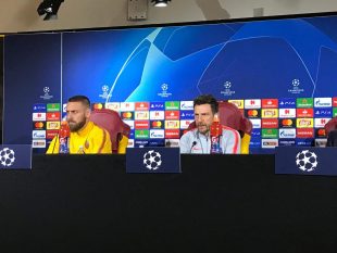 Roma, Di Francesco e De Rossi in conferenza