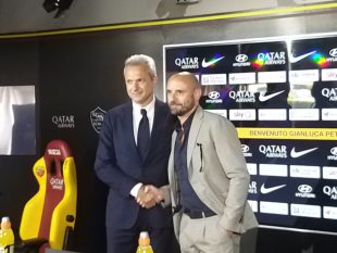 Roma, Petrachi a Trigoria