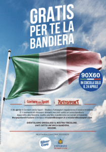 CDS e TS regalano la bandiera italiana