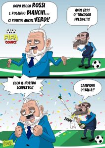 Bianchi, Rossi e Verdi rifiutano il Napoli di FIFA comics