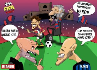Bologna-Inter di FIFA comics