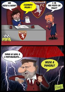 Esonero Mihajlovic e Mazzarri al Torino di FIFA comics