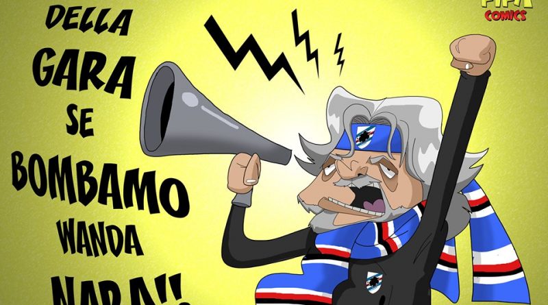 Ferrero prima di Inter-Sampdoria di FIFA comics