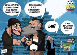 Gomorra e Napoli-Juventus di FIFA comics