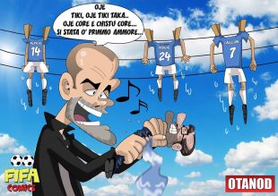 Guardiola strizza il Napoli di FIFA comics