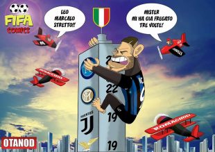 Icardi e il Milan dopo il derby di FIFA comics