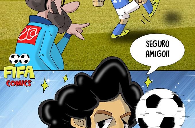 Il goal di Mertens alla Maradona contro la Lazio di FIFA comics