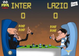 Inter-Lazio 0-0 di FIFA comics