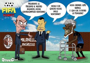 Kessié arriva al Milan di FIFA comics