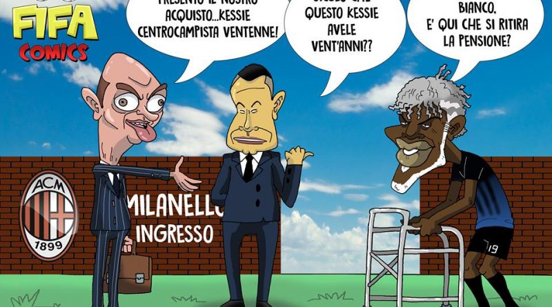 Kessié arriva al Milan di FIFA comics