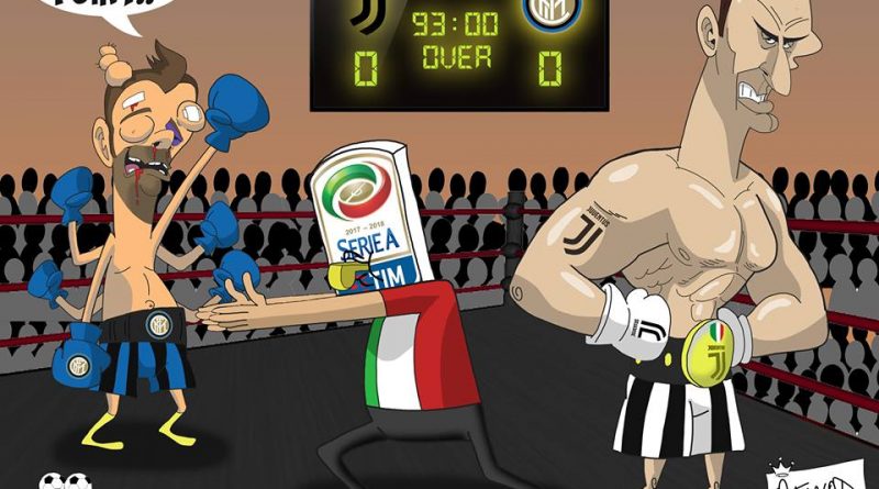 L'Inter non va al tappeto contro la Juventus di FIFA comics