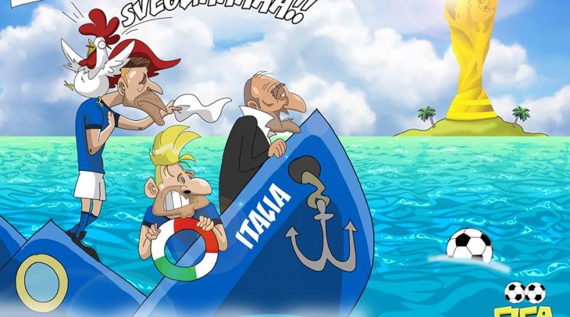L'Italia di Ventura affonda in Svezia di FIFA comics
