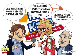 La finale di Champions Juventus-Real Madrid di FIFA comics