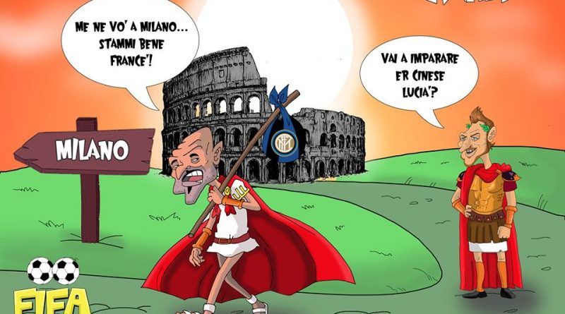 L'addio di Spalletti alla Roma di FIFA comics
