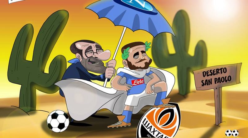 Napoli-Shakhtar nel San Paolo deserto di FIFA comics