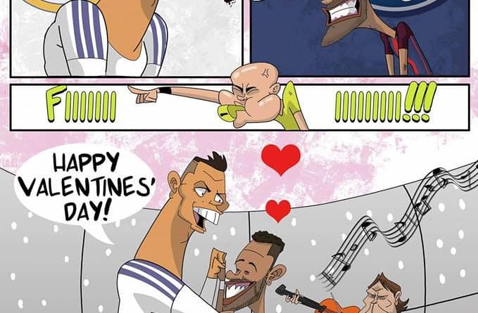 Real Madrid-PSG a San Valentino di FIFA comics