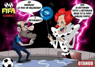 Sarri e Allegri-Pennywise di FIFA comics