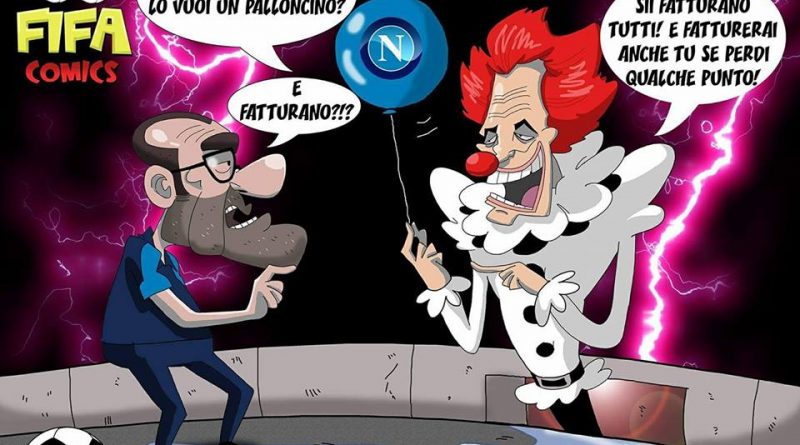 Sarri e Allegri-Pennywise di FIFA comics