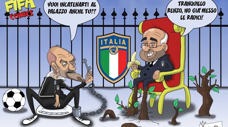 Tavecchio attaccato alla poltrona di FIFA comics