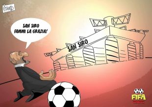 Ventura prega San Siro di FIFA comics