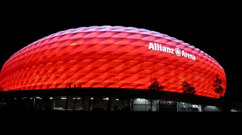 Allianz Arena, stadio del Bayern Monaco - Fonte immagine: Hitrandil, Wikipedia