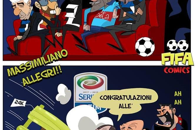 Allegri vince la Panchina d'oro 2018 di FIFA comics