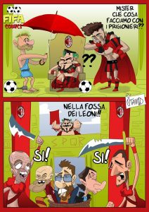 Gattuso conquista Roma di FIFA comics