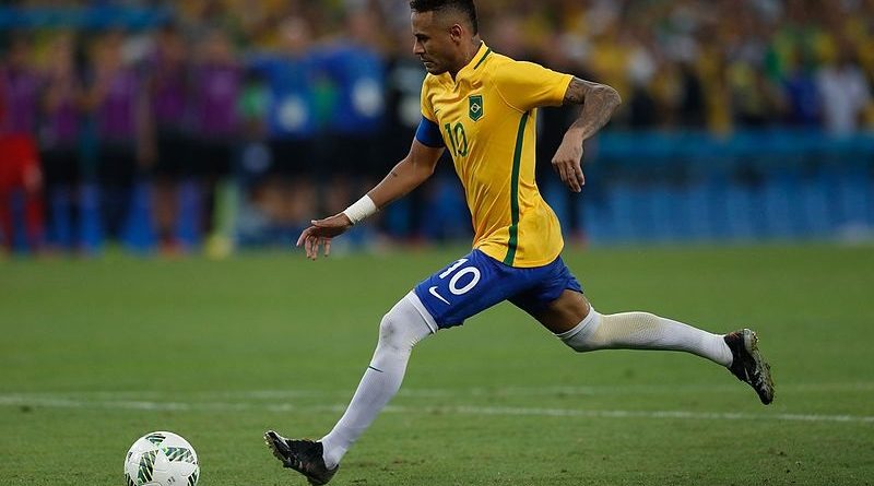 Neymar nel Brasile - Fonte: Fernando Frazão-Agência Brasil, Wikipedia