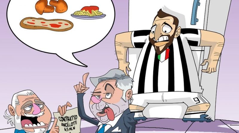 Ancelotti nuovo allenatore del Napoli di FIFA comics