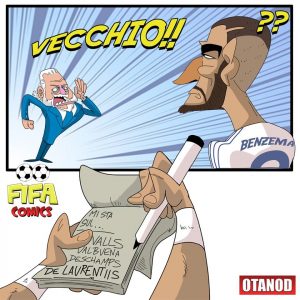 De Laurentiis nella lista nera di Benzema di FIFA comics