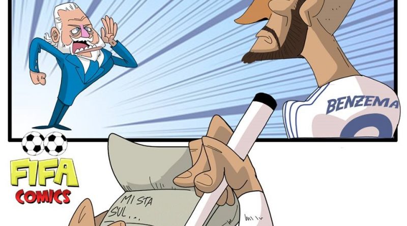 De Laurentiis nella lista nera di Benzema di FIFA comics