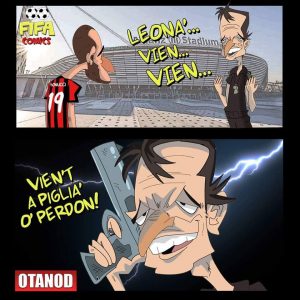 Il possibile ritorno di Bonucci alla Juventus di FIFA comics