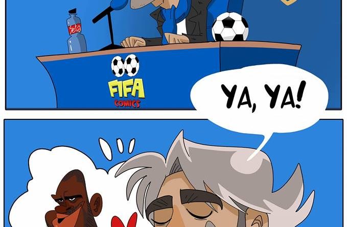 Mancini ct della Nazionale per Yaya Tourè di FIFA comics