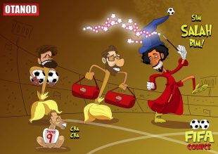 Salah magico in Liverpool-Roma di FIFA comics