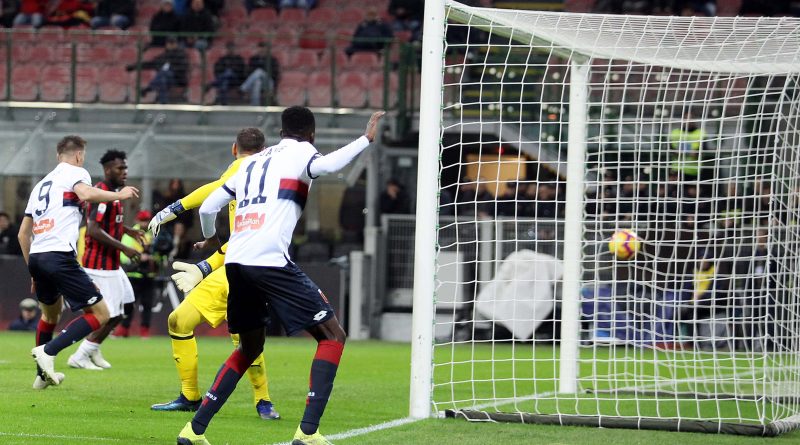 Il gol di Kouamé del Genoa - fonte: genoacfc.it