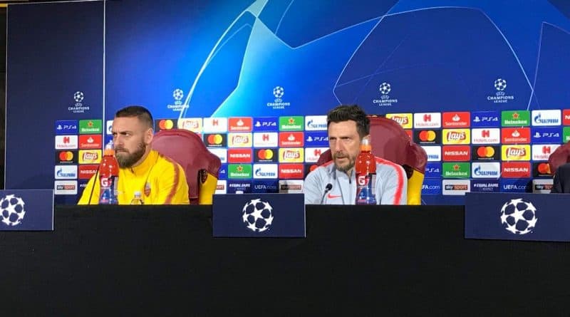 Roma, Di Francesco e De Rossi in conferenza