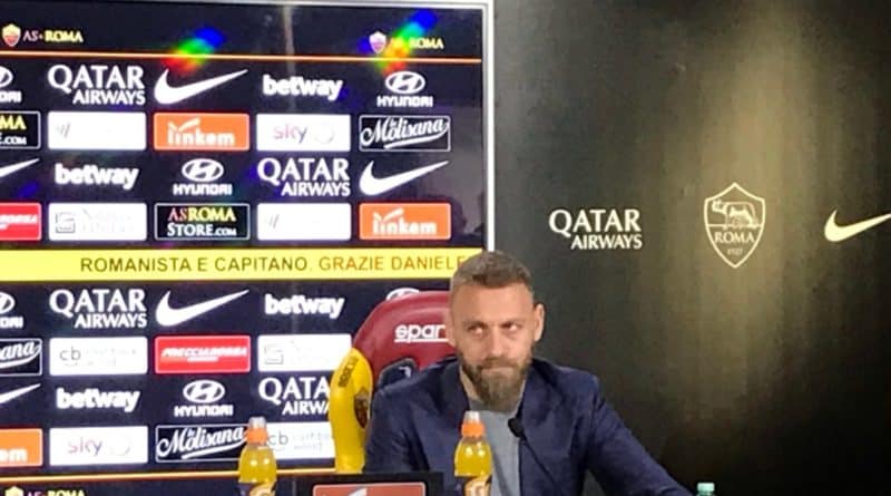 Roma, De Rossi in conferenza