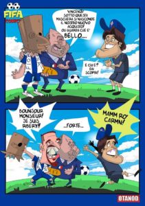 Commisso porta Ribery da Montella alla Fiorentina di FIFA comics