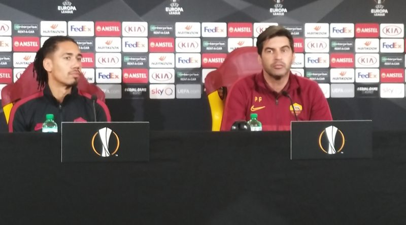 Roma, Fonseca e Smalling in conferenza a Trigoria